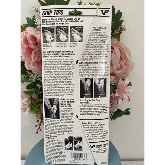 Valley Forge Synthetic Half-finger Golf Glove Ladies Right‎ Large Cream Color - Picture 11 of 12